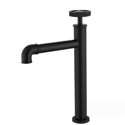 Bathroom Faucet Vessel Sink Faucet One Hole Top Handle Industrial Pipe Style Vanity Faucet For Bath Laundry Utility Bar Sink Tall Tap For Above Counter Basin Bowl Sink