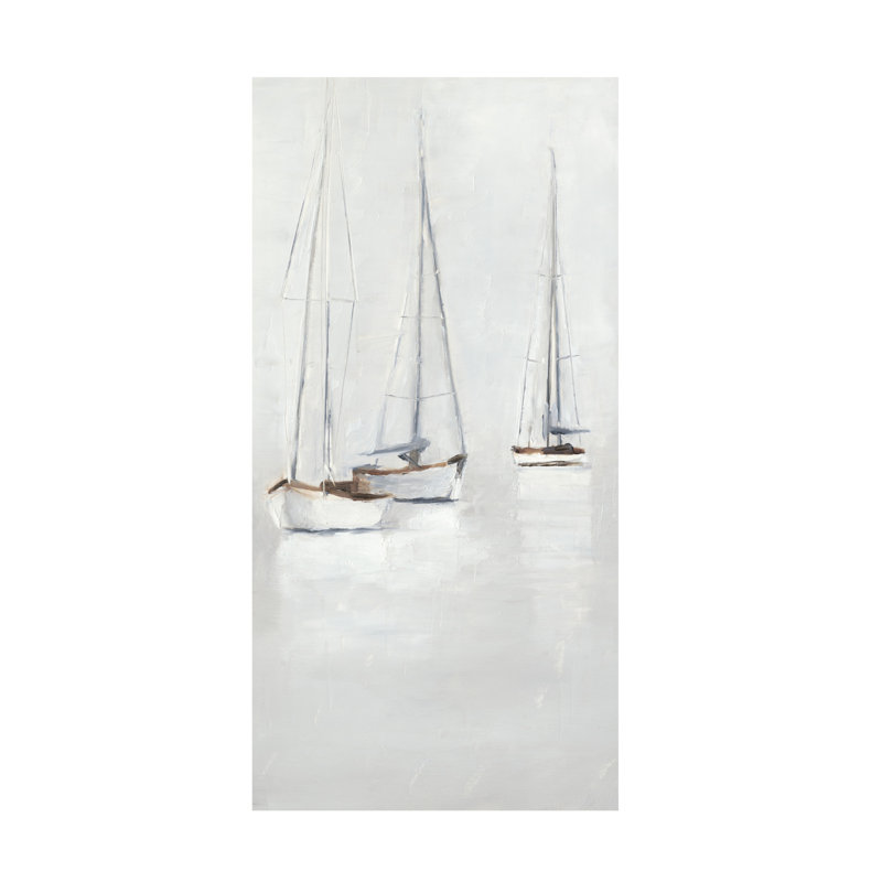 Art sur toile Ethan Harper Foggy Harbor II, H 32 po x l 16 po x P 2 po