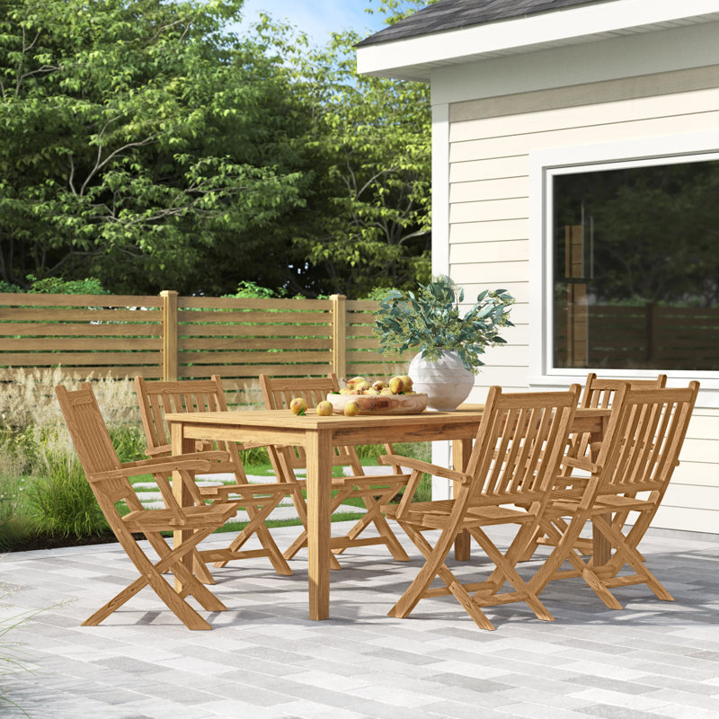Ensemble repas d'extérieur 7 pièces Marina, (L 72 po x l 40 po x H 30,5 po)