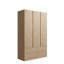 Kascha 3 Door Manufactured Wood Wardrobe-1443155612
