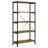 Avon Rustic Nutmeg 2-Piece Computer Desk And Bookcase