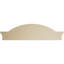 Arche de segment 40 po x H 11 po x P 3 po avec fronton en uréthane Sunburst Signature Flankers, brun clair apprêté-102752206