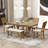 6-Piece Wood Half Round Dining Table Set Kitchen Table Set