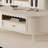 Cream style design solid wood coffee table