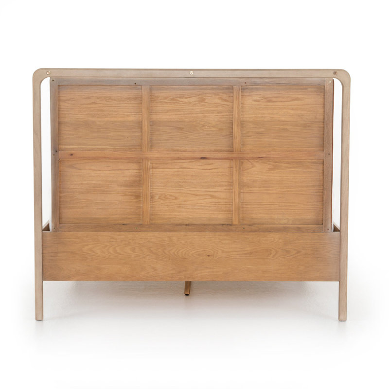 Rosedale Upholstered Bed, Queen, Brown/White