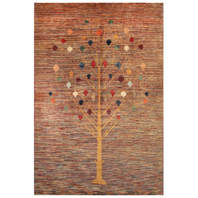 Tree Gabbeh One-of-a-Kind 6'5" X 9'7" Area Rug