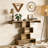 Wood Sofa Table Accent Table with Geometric Base-1683171347