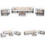 Ensemble de canapé modulaire de patio en métal 7 pièces Modern Modern-1971366024