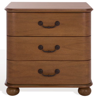 Jessy Wood Bun Foot Nightstand