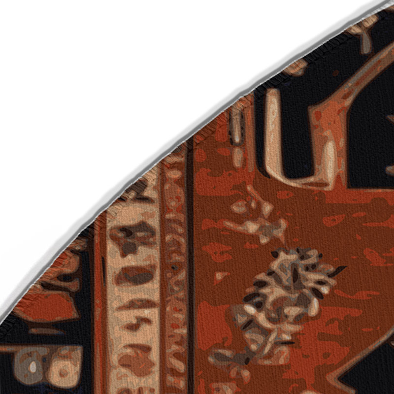 Tapis d'intérieur et d'extérieur brun Persian
