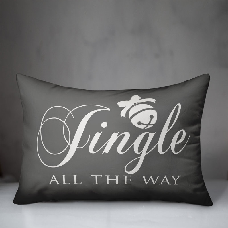  Housse de coussin lombaire Jingle All the Way, Polyester/ Bourre en polyester