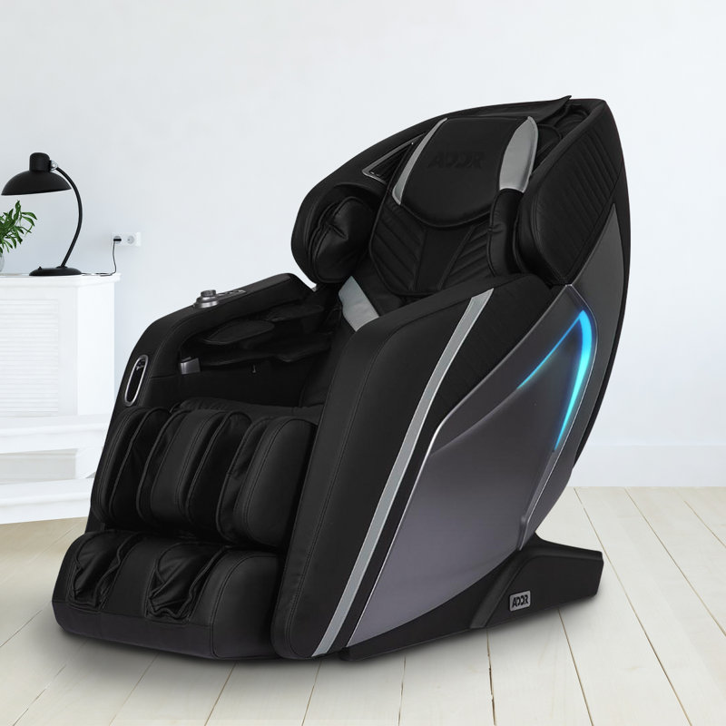 Fauteuil de massage 3D Integra, Similicuir noir, Noir