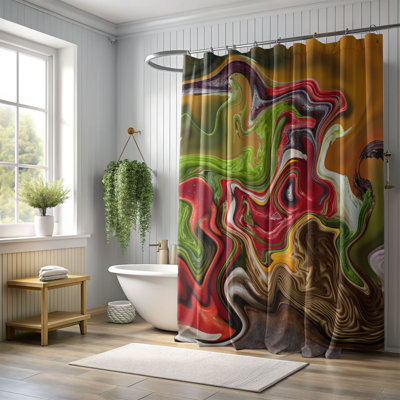 Rideau de douche standard 1 pièce Agate Glow