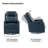 Giselle 26.5" Wide Manual Swivel Rocker Recliner with Metal Base-583672657