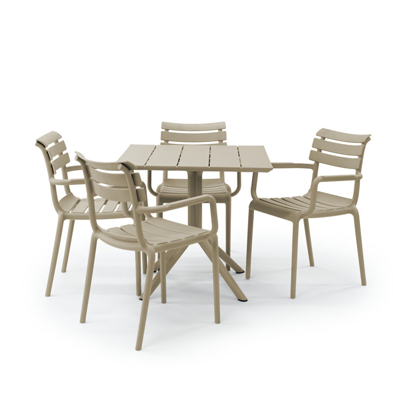 Centreville 4 Person Dining Set, Beige