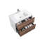 Koziara 30 po L x 19 po P 2 tiroirs Meuble-lavabo avec évier simple et Comptoir en Acrylique-1793054246