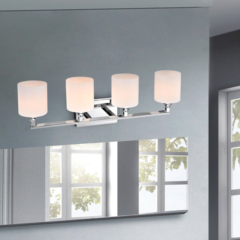 Éclairage pour meuble-lavabo 4 lumières latitude, Chrome