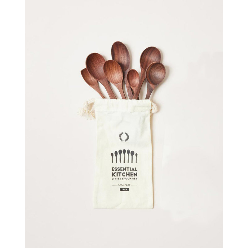 Essential Kitchen Little Spoon Set of 7 - Walnut