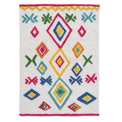 Theresia Cotton Red/Blue/Green Rug