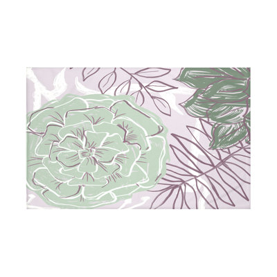 Jeté à fleurs et frondes