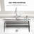 Built In Kitchen Sink Soap Dispenser (Brushed Nickel) With 13 Oz Large PET Lotion Bottle, Refill From Top