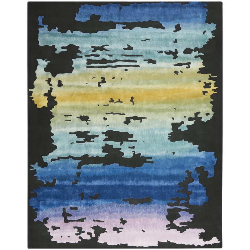 Chamarra Abstract Wool Hand Woven Area Rug, Rectangle 236 x 297cm