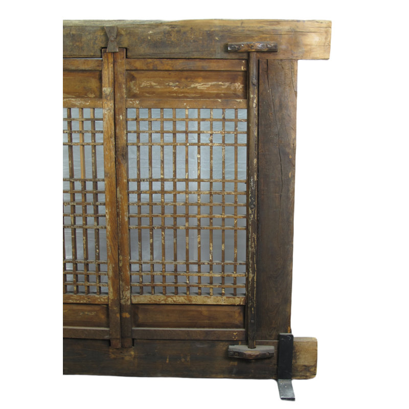 Asian Classic Stained Wood Pivot Window