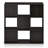 Pelli Cubic Storage Cabinet 3x3 Configuration Espresso Cube Organizer with Doors