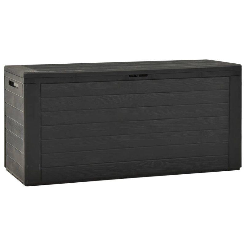 WFX Utility 44cm W 290L Water Resistant Plastic Lockable Deck Box in Anthracite