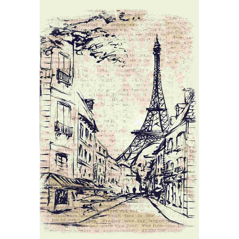 Croquis de la marine de Paris, H 18 po x l 12 po