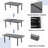 83" Outdoor Aluminum Extended Table