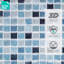 12" X 12" PVC Peel & Stick Mosaic Tile
