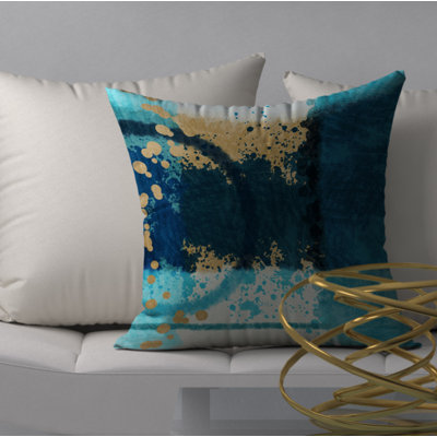 Abstract Reversible Throw Pillow