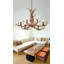 Lustre style chandelier 6 lumières Sylvia