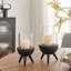 Porte-bougie ouragan en métal noir Molta Modern-1247796901