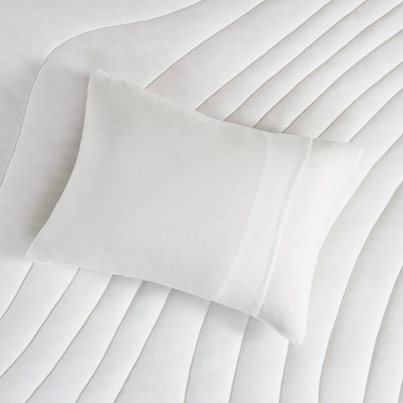 Édredon blanc / très grand 3 pièces Puffy 350 g / m², lavable en machine