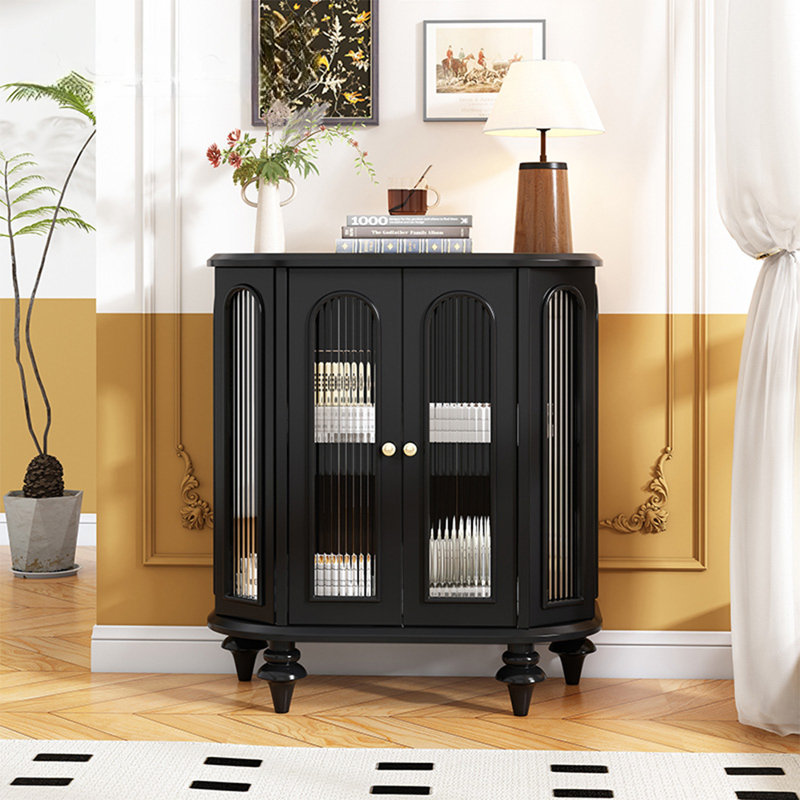 Armoire d'appoint Vintage Light, Noir