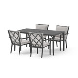 Calliann Outdoor 5 - Piece Dining Set with Cushions