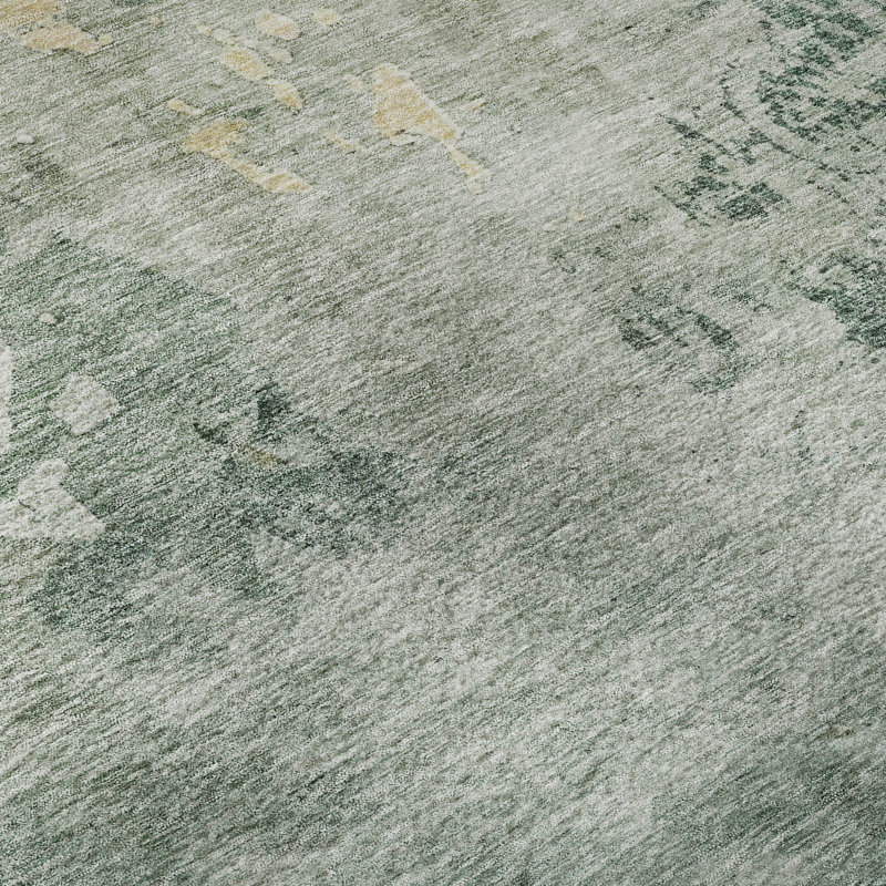 Premium Machine Washable Gurubaksh AMF1157 Abstract Rug, Rectangle 1'8" x 2'6"