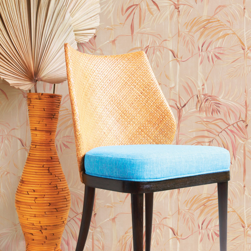 Andonia Floral Wallpaper Double Roll, Coral