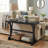 52" Long Vintage Narrow Console Table, Sturdy Open Storage Shelf, Anti-Tip Design Suitable For Entryway, Living Room-1952695094