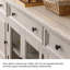 Buffet blanc massif et bois manufacturé