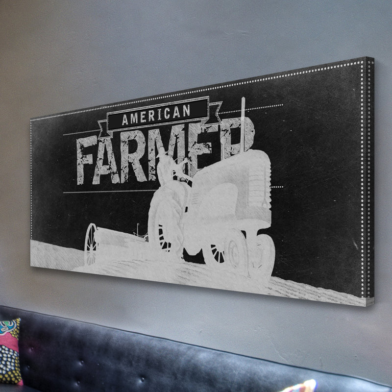 American Farmer - Wrapped Canvas Print, 51 cm H x 152 cm W x 3.81 cm D