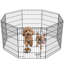 Parc pour chien pliable en métal à 30 panneaux de 30 po avec porte verrouillable et enclos pour chien de petite à moyenne taille