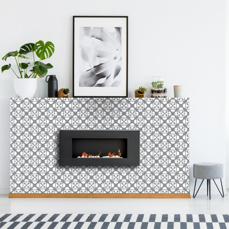Carreau de mosaïque auto-adhésif en vinyle 8 po x 8 po