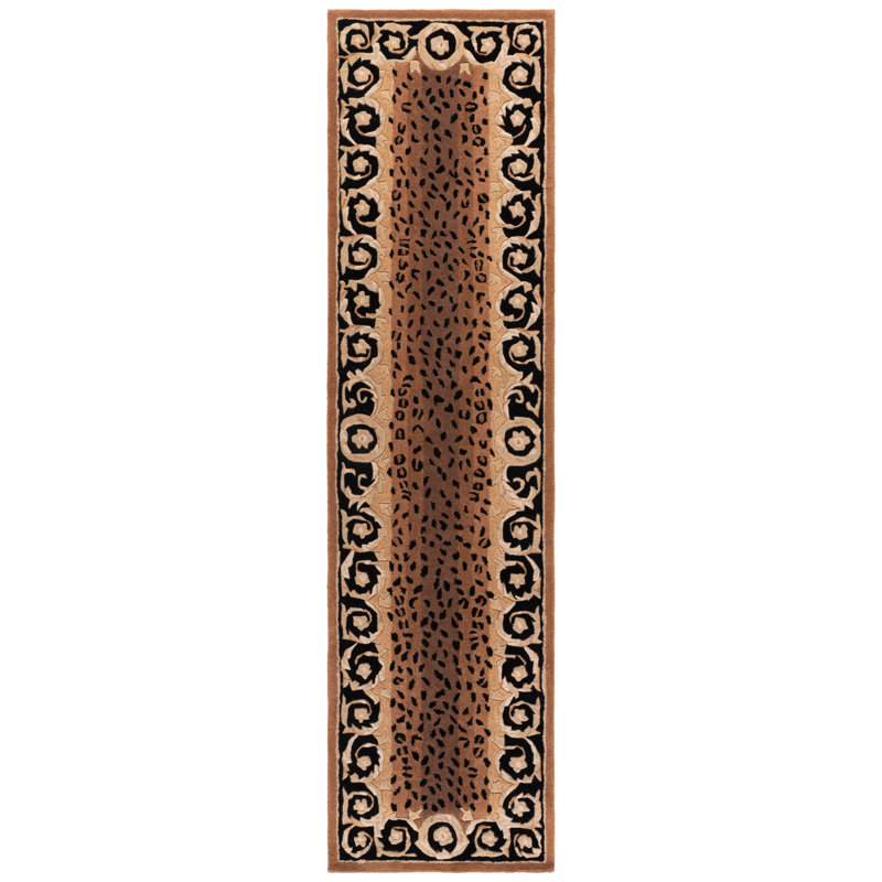 Lenora Naples Hand Tufted Wool Oriental Rug, Runner 2'6" x 10'