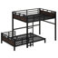 Metal Separable Bunk Beds With Raised Security Fence-1730146946