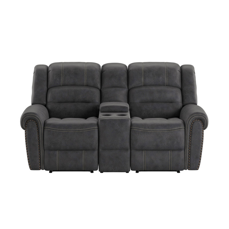 Causeuse inclinable grise