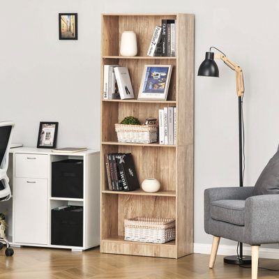 Armoire de rangement à 5 niveaux avec tablettes réglables Millwood Pines