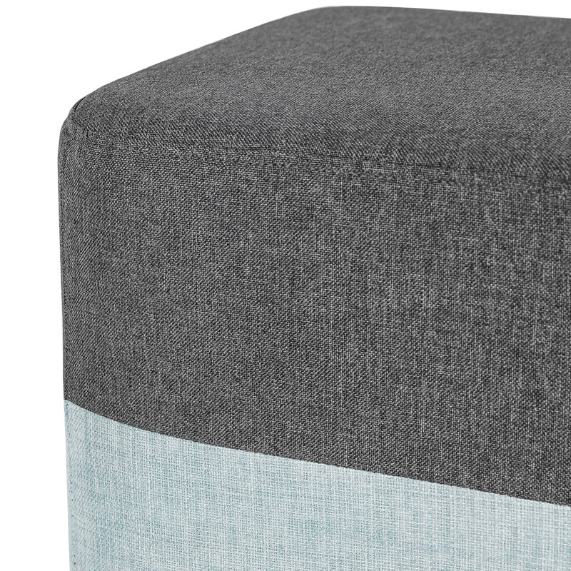 Repose-pieds gris / bleu, Gris / bleu